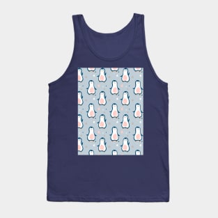 Baby seamless pattern with penguins and stars Tank Top
